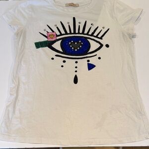 Vinizebna Evil Eye‎ T shirt Made In Italy Medium